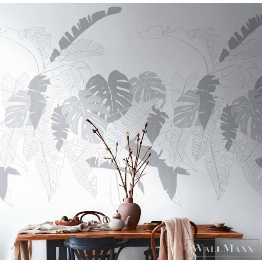 AS CREATION House of Turnowsky 38910-1 krémszínű filodendron mintás grafikus tapéta