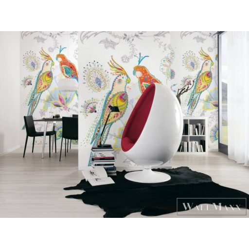 AS CREATION House of Turnowsky 38911-1 színes papagáj mintás grafikus tapéta