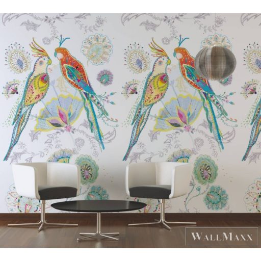AS CREATION House of Turnowsky 38911-1 színes papagáj mintás grafikus tapéta