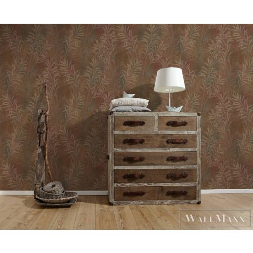 AS CREATION Terra 38919-2 réz levél mintás modern tapéta