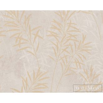   AS CREATION Terra 38919-3 bézs levél mintás modern tapéta