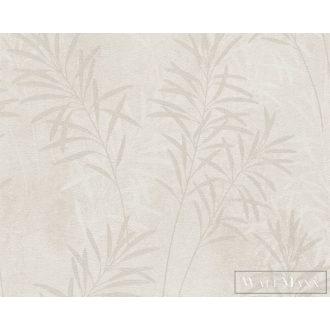   AS CREATION Terra 38919-6 krémszínű levél mintás modern tapéta