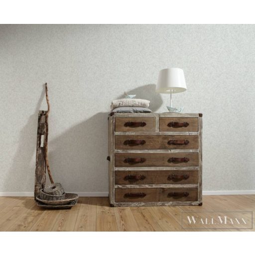 AS CREATION Terra 38920-1 világos levél mintás modern tapéta