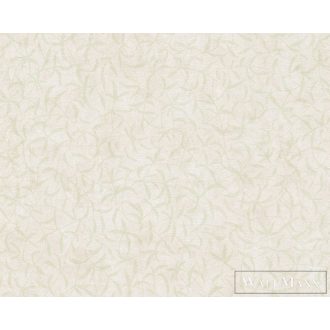   AS CREATION Terra 38920-3 krémszínű levél mintás modern tapéta