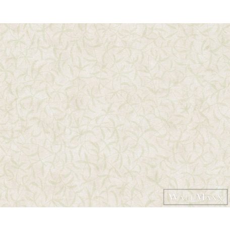 AS CREATION Terra 38920-3 krémszínű levél mintás modern tapéta