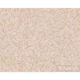   AS CREATION Terra 38920-5 narancs levél mintás modern tapéta