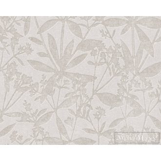   AS CREATION Terra 38924-3 bézs levélnyomat mintás modern tapéta