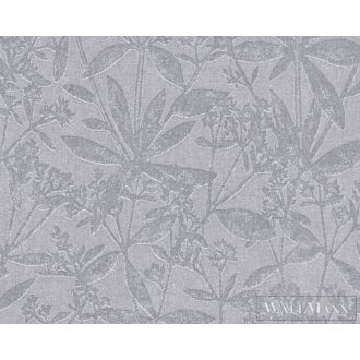   AS CREATION Terra 38924-4 kék levélnyomat mintás modern tapéta