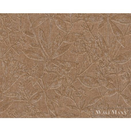 AS CREATION Terra 38924-6 narancs levélnyomat mintás modern tapéta