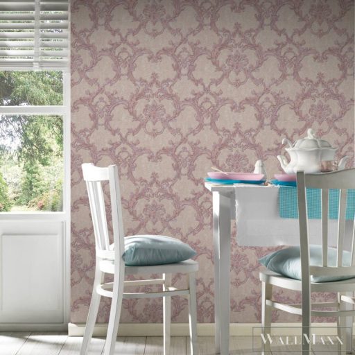 AS CREATION El Palacio 38928-1 rózsaszín barokk mintás térhatású XXL tapéta