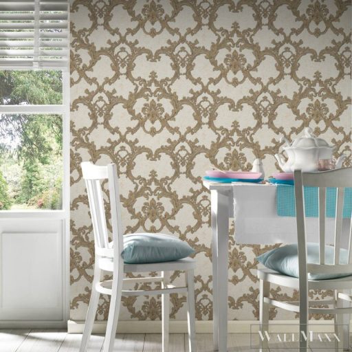 AS CREATION El Palacio 38928-5 arany barokk mintás térhatású XXL tapéta