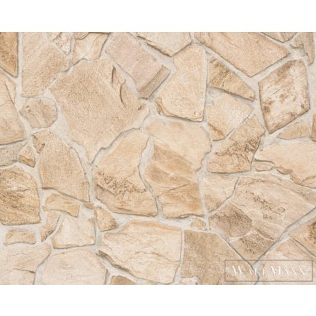 AS CREATION Terra 3893-29 bézs kőlap mintás modern tapéta