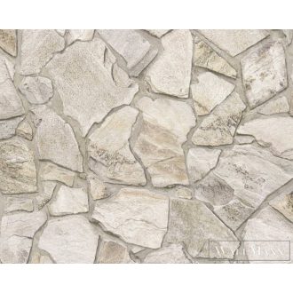   AS CREATION Elements II 38931-2 bézs terméskő térhatású tapéta