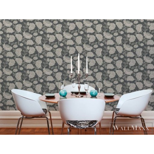 AS CREATION Attractive 2 39025-3 barna virág mintás grafikus tapéta