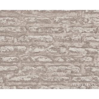   AS CREATION Attractive 2 39027-4 bézs tégla mintás grafikus tapéta