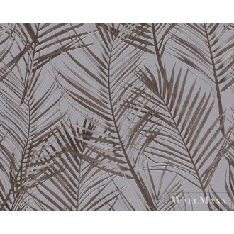   AS CREATION Attractive 2 39038-4 barna levél mintás grafikus tapéta