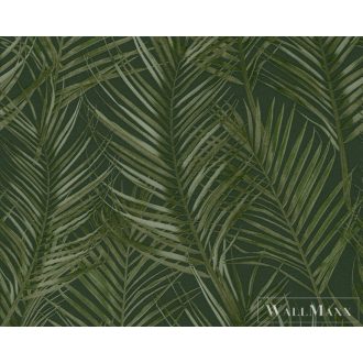   AS CREATION Attractive 2 39038-5 zöld levél mintás grafikus tapéta