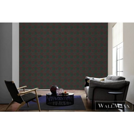 AS CREATION Art of Eden 39058-1 vörös virágos barokk tapéta