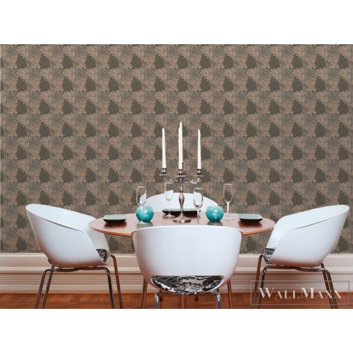 AS CREATION Art of Eden 39058-4 barna virágos barokk tapéta