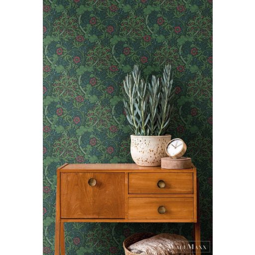 AS CREATION Art of Eden 39059-1 zöld virágos barokk tapéta