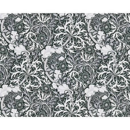 AS CREATION Art of Eden 39059-5 fekete-fehér virágos barokk tapéta