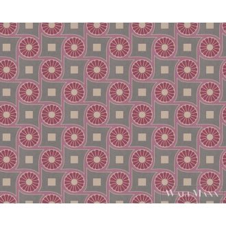   AS CREATION Art of Eden 39060-2 vörös grafikus barokk tapéta