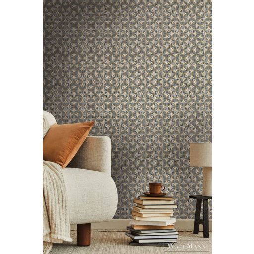 AS CREATION Art of Eden 39061-3 sárga grafikus barokk tapéta