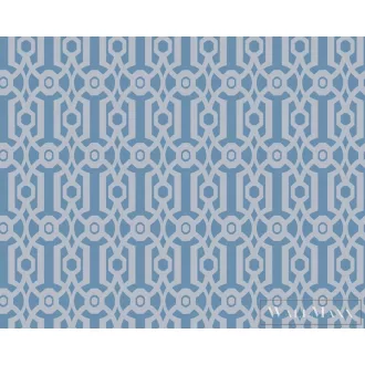 AS CREATION Art of Eden 39062-2 kék grafikus barokk tapéta