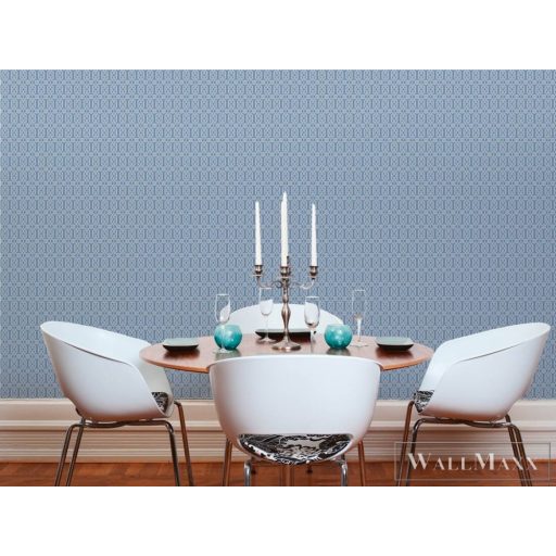 AS CREATION Art of Eden 39062-2 kék grafikus barokk tapéta