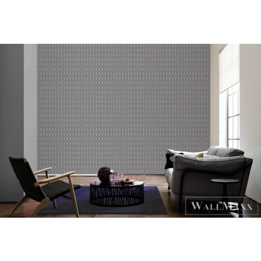 AS CREATION Art of Eden 39062-4 fekete-fehér grafikus barokk tapéta