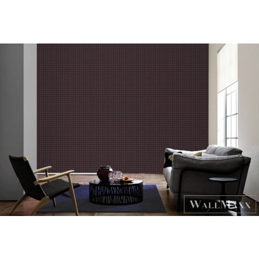 AS CREATION Art of Eden 39064-1 lila kockás klasszikus tapéta