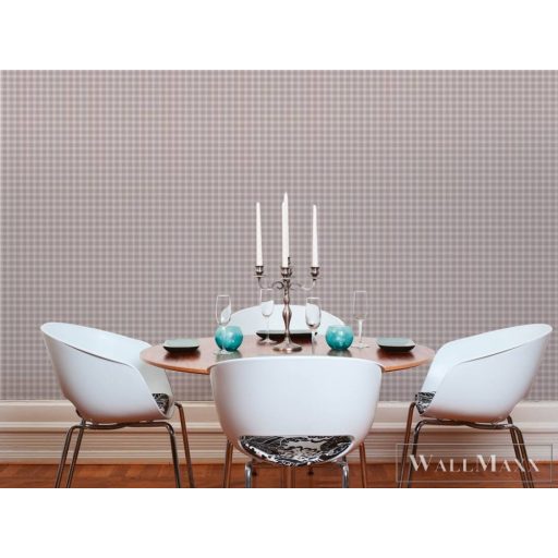 AS CREATION Art of Eden 39064-6 barna kockás klasszikus tapéta