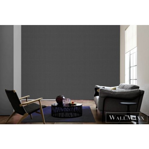 AS CREATION Art of Eden 39064-8 barna kockás klasszikus tapéta