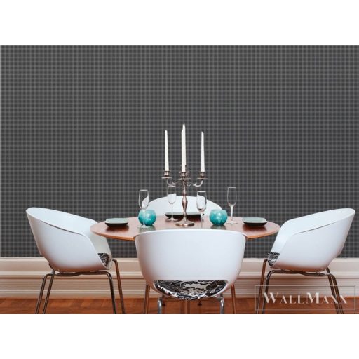 AS CREATION Art of Eden 39064-8 barna kockás klasszikus tapéta