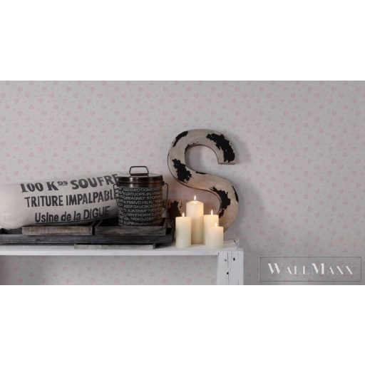 AS CREATION Maison Charme 39067-3 krémszínű virág mintás klasszikus tapéta