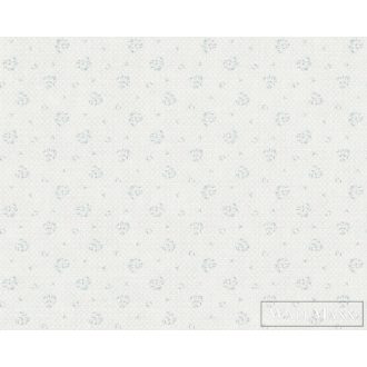   AS CREATION Maison Charme 39067-4 kék virág mintás klasszikus tapéta