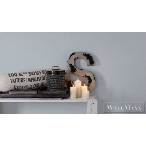 AS CREATION Maison Charme 39068-1 kék rács mintás klasszikus tapéta