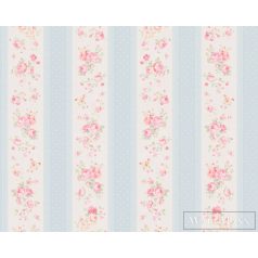   AS CREATION Maison Charme 39069-1 kék virág mintás klasszikus tapéta