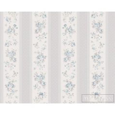   AS CREATION Maison Charme 39069-3 kék virág mintás klasszikus tapéta