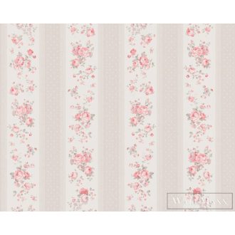   AS CREATION Maison Charme 39069-4 rózsaszín virág mintás klasszikus tapéta