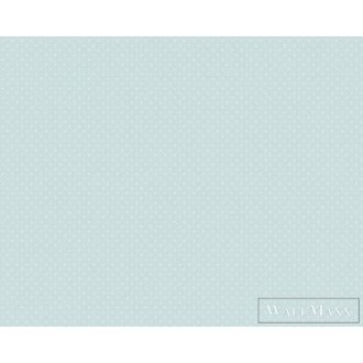   AS CREATION Maison Charme 39070-1 kék pöttyös klasszikus tapéta