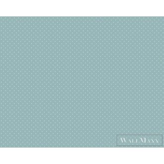   AS CREATION Maison Charme 39070-5 kék pöttyös klasszikus tapéta