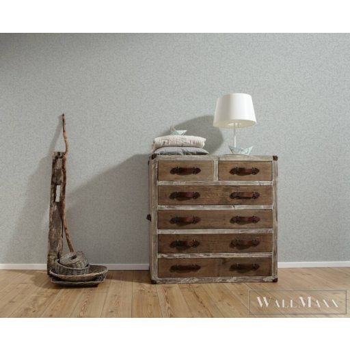 AS CREATION Maison Charme 39073-4 fehér levél mintás modern tapéta