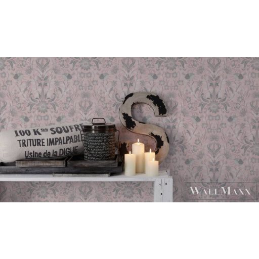 AS CREATION Maison Charme 39075-2 rózsaszín rigó mintás modern tapéta