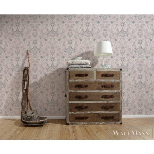 AS CREATION Maison Charme 39075-2 rózsaszín rigó mintás modern tapéta