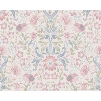   AS CREATION Maison Charme 39075-3 kék rigó mintás modern tapéta