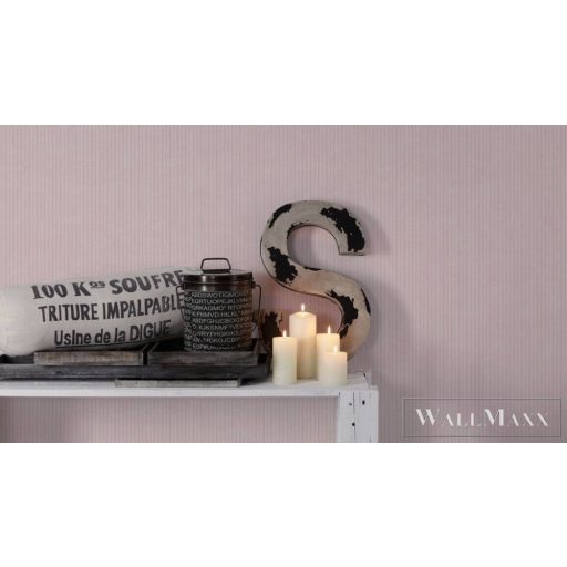 AS CREATION Maison Charme 39076-1 rózsaszín csíkos klasszikus tapéta