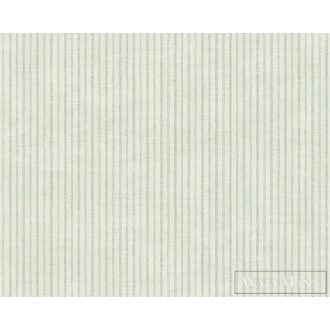  AS CREATION Maison Charme 39076-5 zöld csíkos klasszikus tapéta