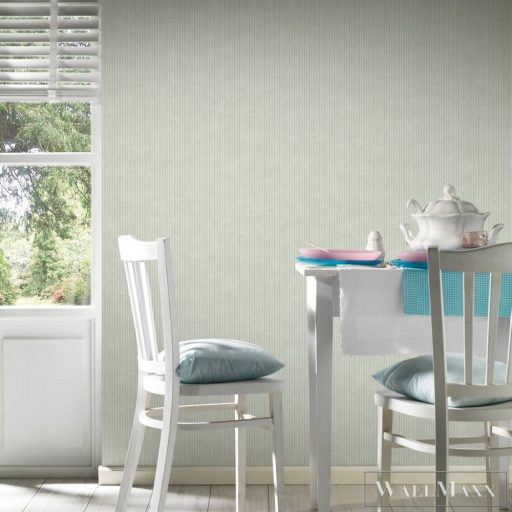 AS CREATION Maison Charme 39076-5 zöld csíkos klasszikus tapéta