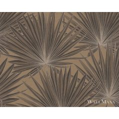   AS CREATION Antigua 39090-4 barna pálmalevél mintás grafikus tapéta